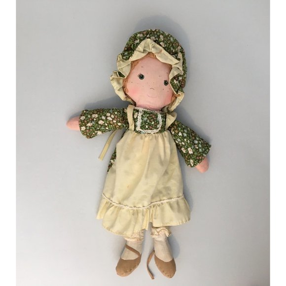 Vintage 70s Knickerbocker Holly Hobbie Amy Doll Soft Material Fabric Church Doll - Picture 1 of 10